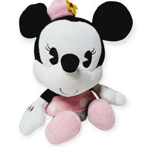 Disney Parks Minnie Mouse 9" Authentic Plush Bobble-Head Cutie Stuffed Animal
